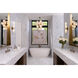 Salon LED 5 inch Natural Brass Wall Sconce Wall Light, Large