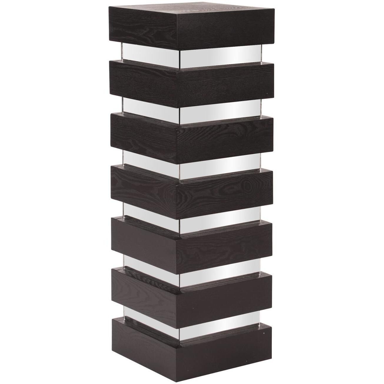 Stepped 35 X 12 inch Espresso Brown Pedestal