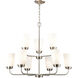 Winslow 9 Light 30 inch Brushed Nickel Chandelier Ceiling Light