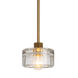 Bijoux 1 Light 7 inch Natural Brass Pendant Ceiling Light