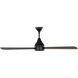 Streaming 60 inch Midnight Black Indoor/Outdoor Smart Ceiling Fan