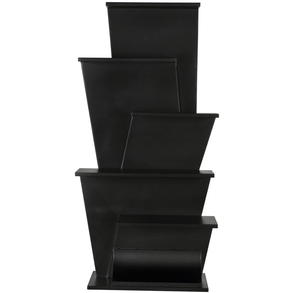 Zelda Matte Black Bookcase