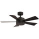 Wynd 42 inch Bronze Downrod Ceiling Fan in 3000K, Smart Ceiling Fan