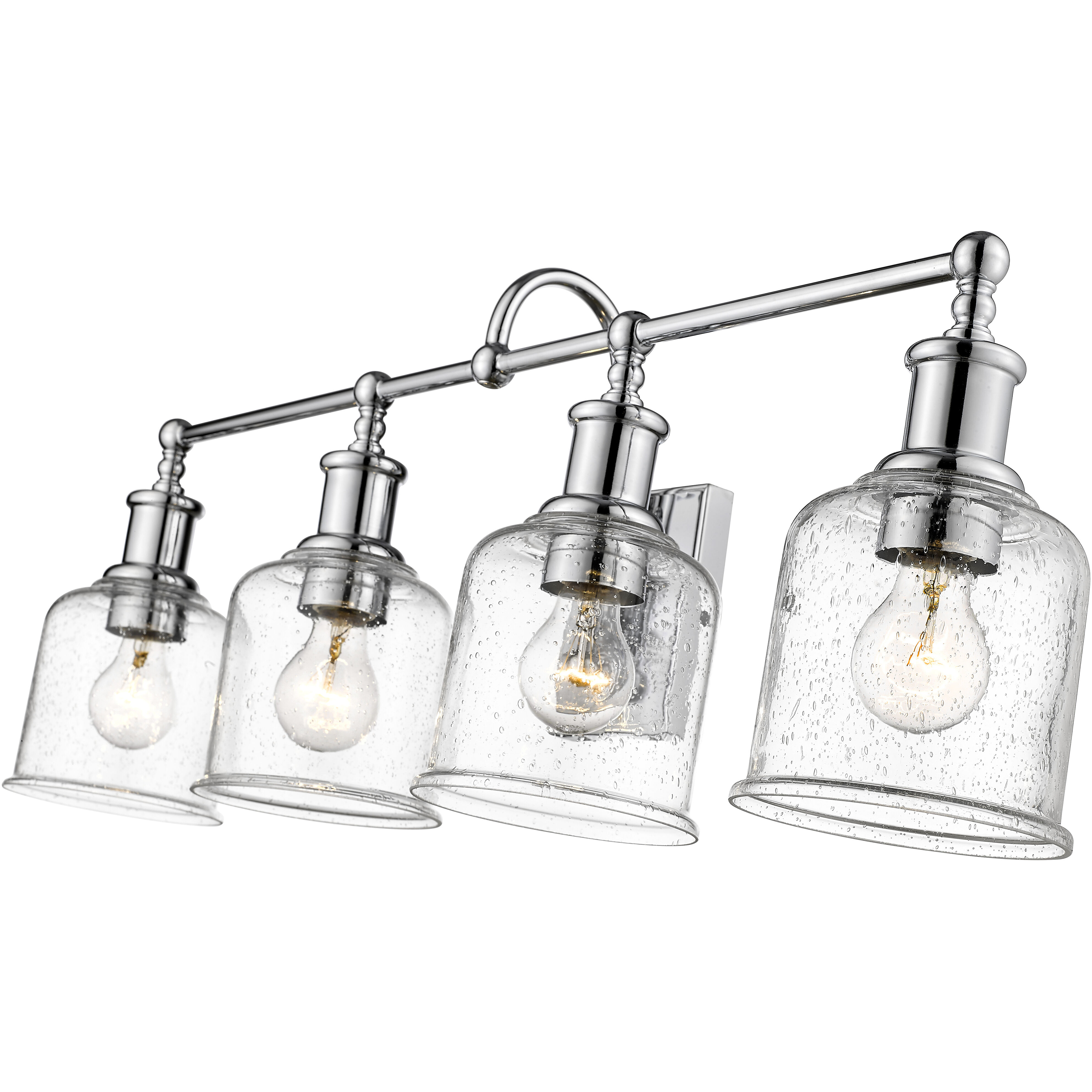 Bryant 4 Light 32 inch Chrome Vanity Wall Light