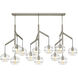 Sean Lavin Sedona 24.5 inch Satin Nickel Chandelier Ceiling Light in Incandescent, Clear Glass