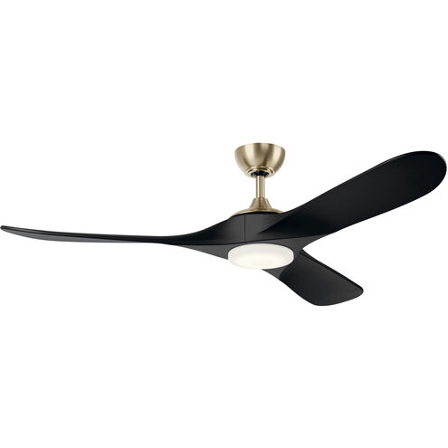 Mylo 60 inch Champagne Bronze with Jet Black Blades Ceiling Fan
