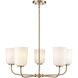 Laphia 5 Light 27 inch Modern Gold Chandelier Ceiling Light