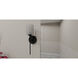 Aria 1 Light 6 inch Matte Black Bath Light Wall Light