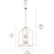 Madden 8 Light 24.25 inch Champagne Bronze Large Foyer Pendant Ceiling Light