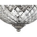 Plantation 2 Light 12 inch Polished Antique Nickel Indoor Bath Flush Mount Ceiling Light