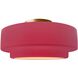 Radiance Collection - Tier LED 12 inch Cerise Semi-Flush Ceiling Light, Form+Finish+Function