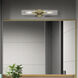 Ludlow 2 Light 4.25 inch Antique Brass Vanity Sconce Wall Light