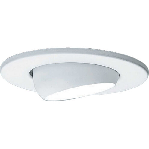 Recessed Lighting White Recessed Eyeball Trim in Matte White