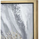 Bowie Bloom Gray with Gold Framed Wall Art, I