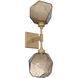 Gem LED 6.5 inch Gilded Brass Indoor Sconce Wall Light in 3000K LED, Bronze, Double