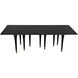 Romeo 95 X 42 inch Hand Rubbed Black Dining Table