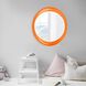 Ellipse 39 X 35 inch Glossy Orange Wall Mirror