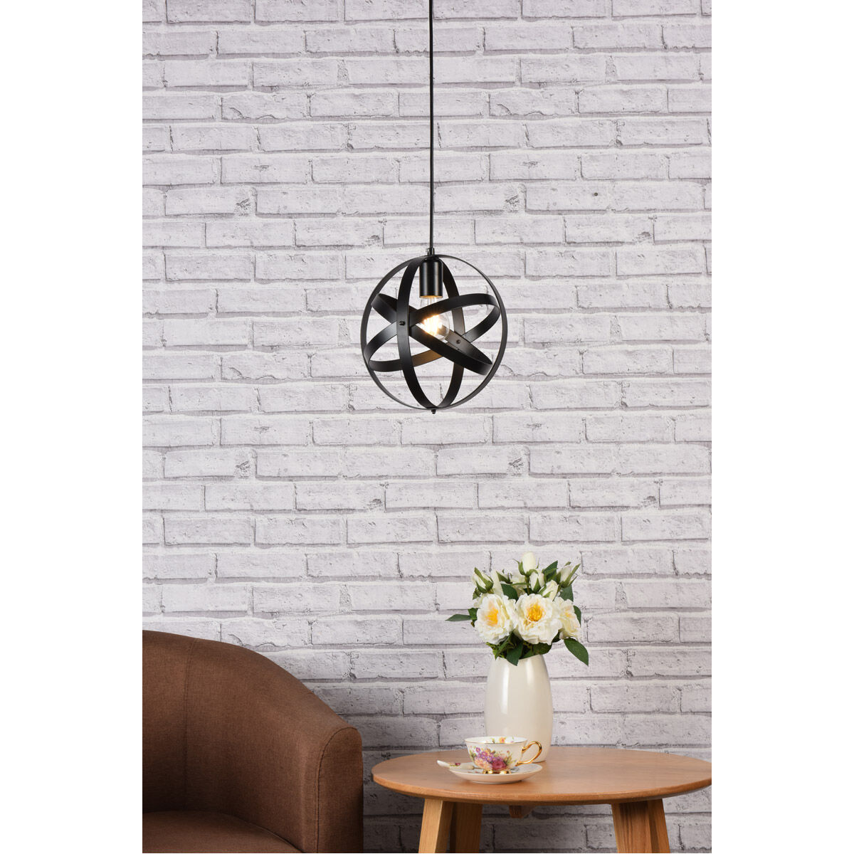 Celeste 1 Light 9.8 inch Black Pendant Ceiling Light