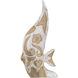 Koi Natural and White Decorative Object