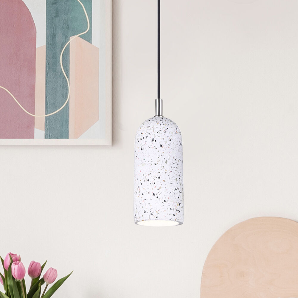 Pella 1 Light 4.75 inch Brushed Nickel Pendant Ceiling Light