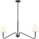 Alora Mood Sloan 2 Light 42 inch Matte Black Linear Pendant Ceiling Light