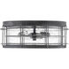 Fletcher 3 Light 14.25 inch Oxidized Black Outdoor Flush Mount