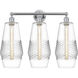 Windham 3 Light 25 inch Polished Chrome Bath Vanity Light Wall Light in Clear Glass