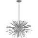 Palisades Ave. 6 Light 24 inch Chrome with Clear Glass Chandelier Ceiling Light