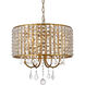 Elise 4 Light 17 inch Brass Pendant Ceiling Light