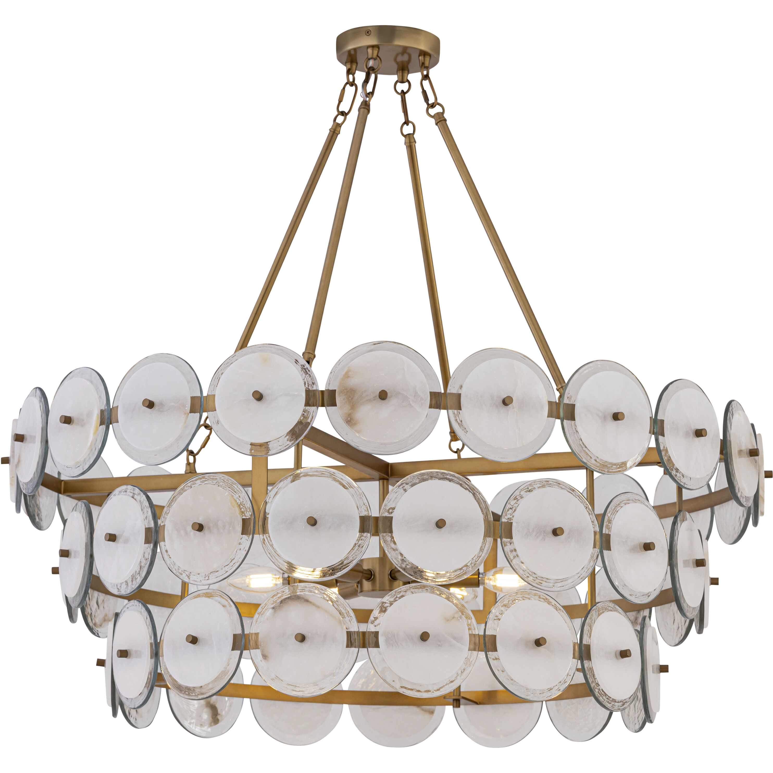 Kintrel 6 Light 36.5 inch Legacy Brass Pendant Ceiling Light