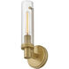 Vaughn 1 Light 5.25 inch Heritage Brass Bath Sconce Wall Light