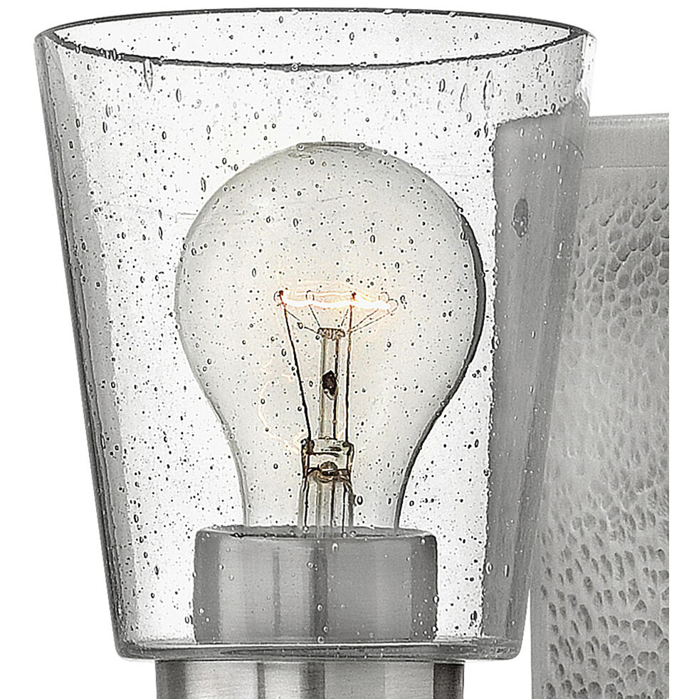 Jackson 1 Light 7 inch Brushed Nickel with Polished Antique Nickel Vanity Light Wall Light