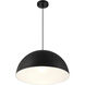 Huck LED 19.5 inch Matte Black Pendant Ceiling Light