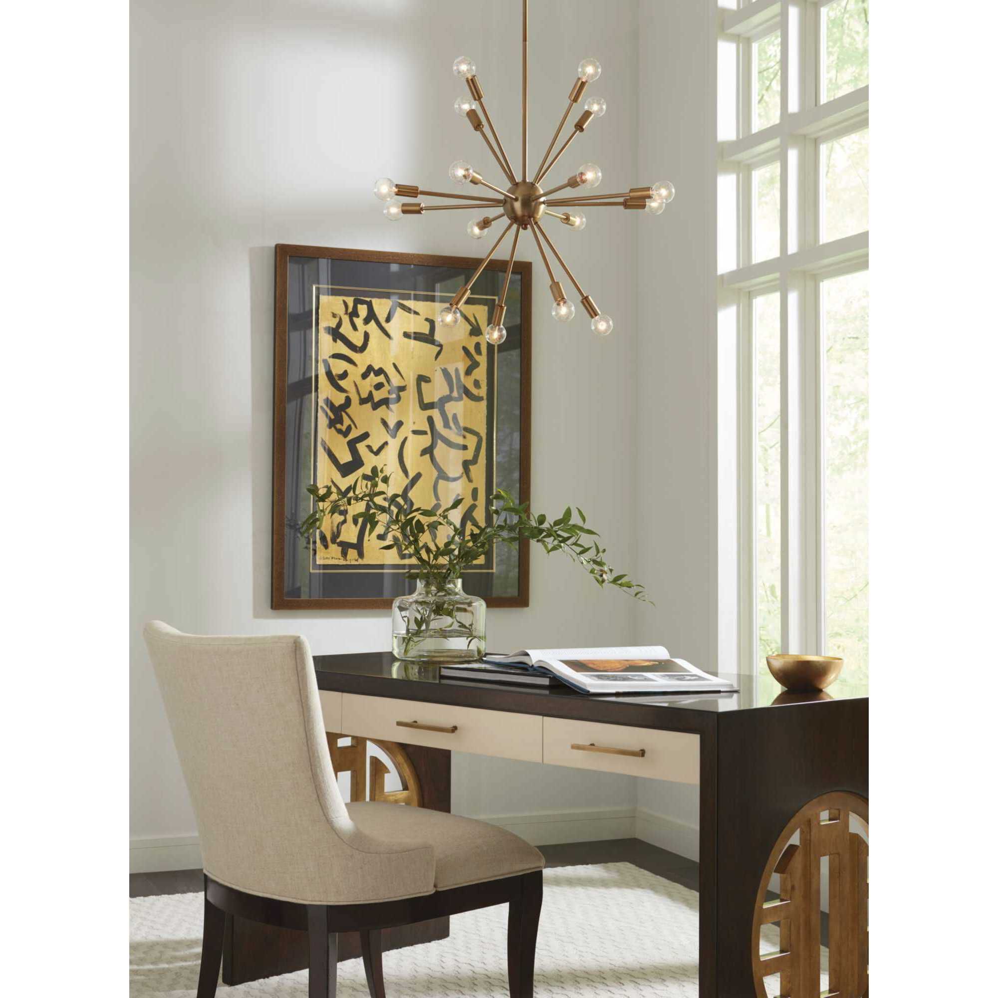 Ion 16 Light 24 inch Brushed Bronze Chandelier Ceiling Light, Design Series