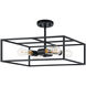 Candid 4 Light 16.25 inch Rusty Black Flush Mount Ceiling Light