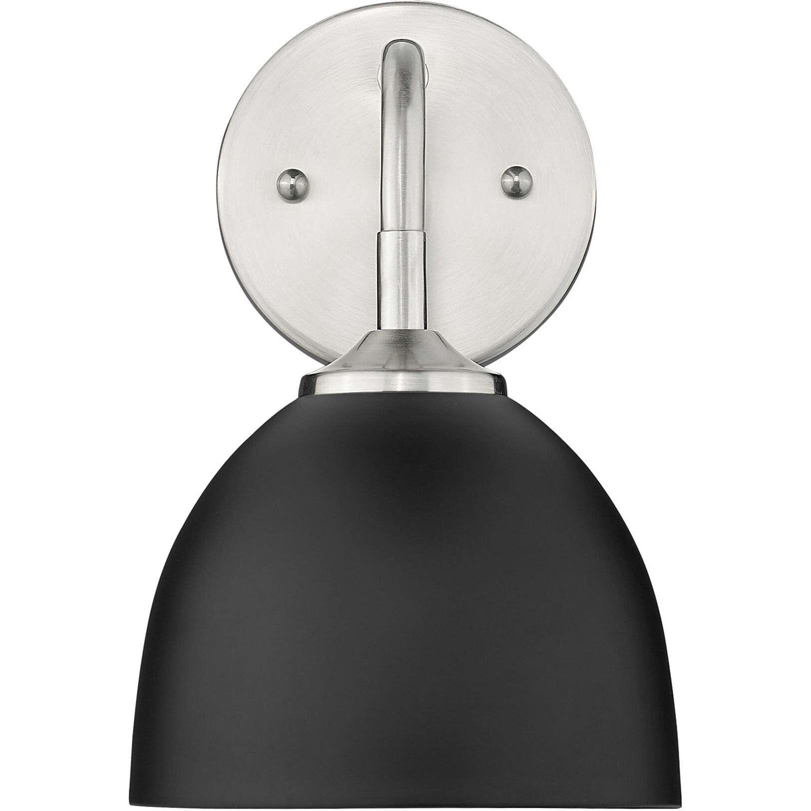 Yep Zoey 1 Light 6.38 inch Pewter Wall Sconce Wall Light in Matte Black