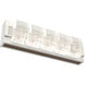 Tessera LED 18.5 inch Salt White with Nutmeg Vanity Light Wall Light