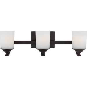 Kemal 3 Light 24 inch Bronze Wall Bath Fixture Wall Light