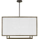 Thom Filicia Brockway 5 Light 32.25 inch Weathered Oak Wood Lantern Pendant Ceiling Light