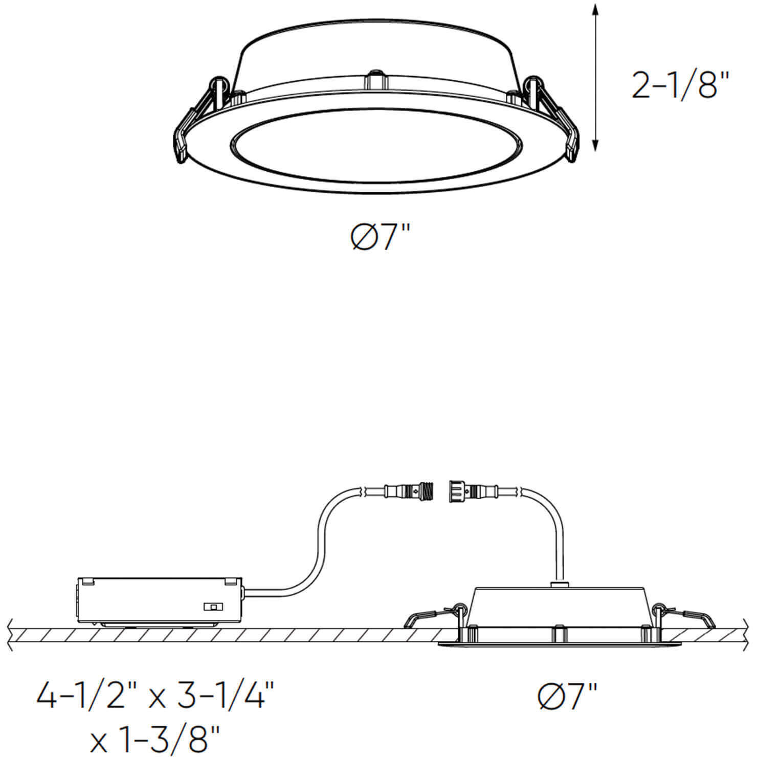 Fusion White Directional Recessed Light
