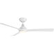 Gage 52 inch Matte White Downrod Ceiling Fan