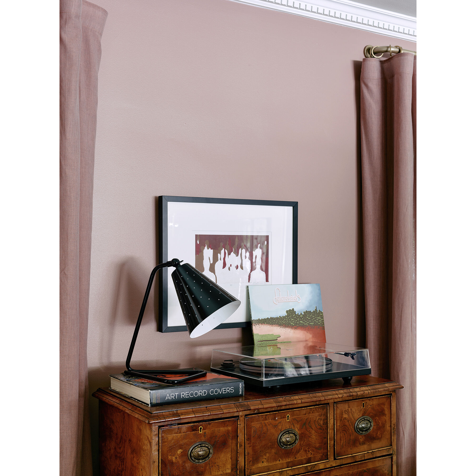 Pierce 14.13 inch 60 watt Piano Black Accent Lamp Portable Light