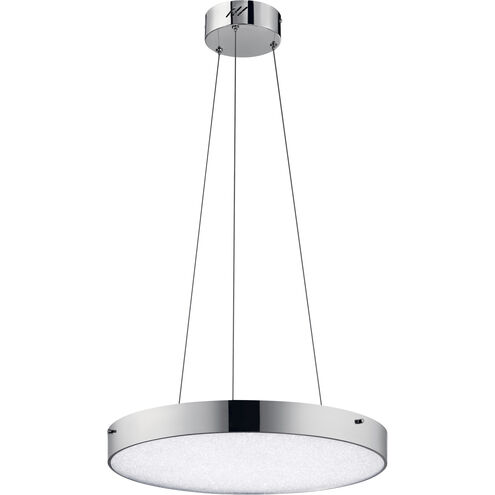 Crystal Moon LED 19.75 inch Chrome Pendant Ceiling Light