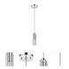 Solo Crystal 1 Light 1.5 inch Polished Chrome Pendant Ceiling Light