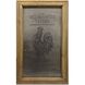 Rooster Magnet Pewter with Natural Dimensional Wall Art