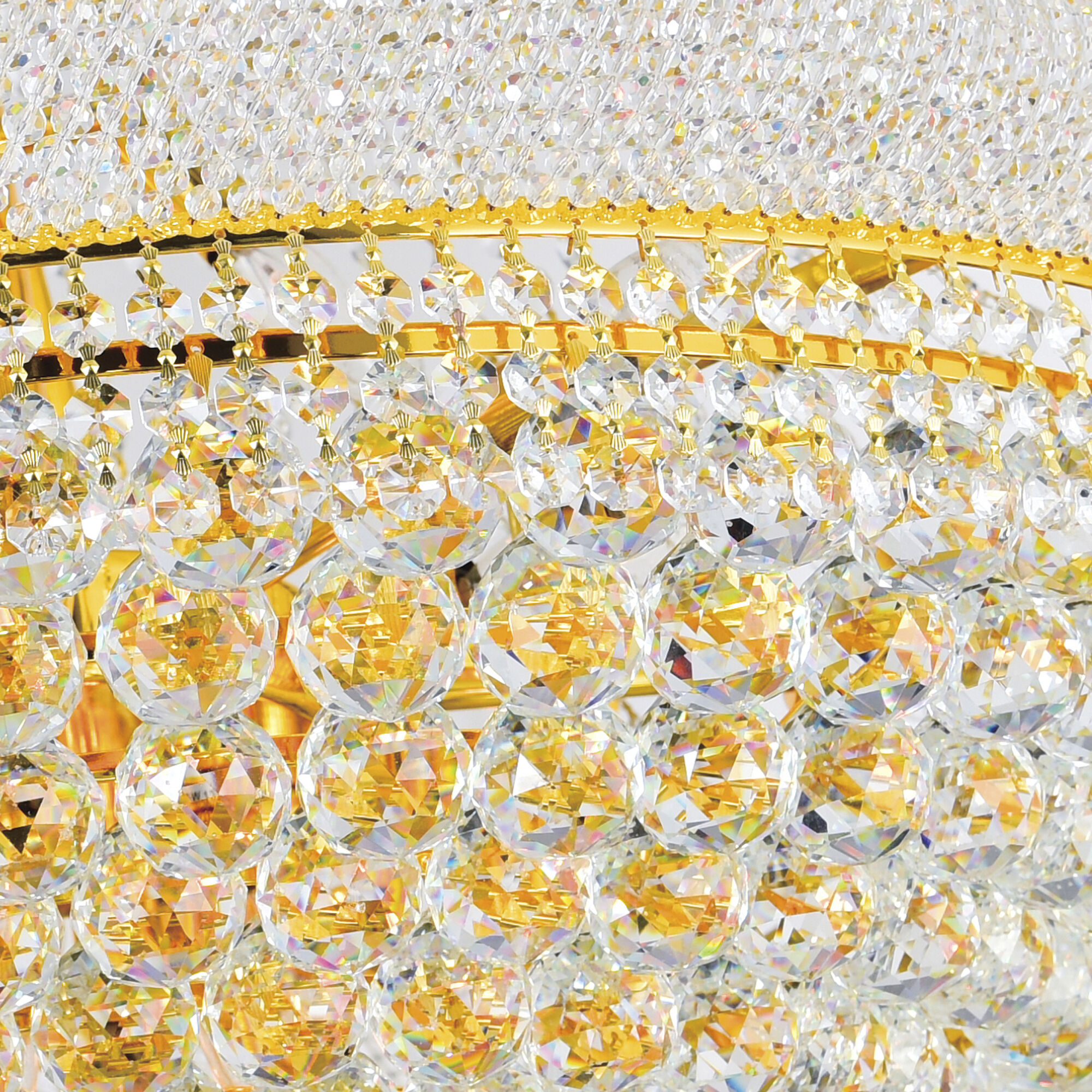 Empire 34 Light 36 inch Gold Down Chandelier Ceiling Light