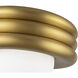 Alora Mood Harvey 1 Light 12 inch Brushed Gold Semi-Flush Mount Ceiling Light