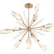 Aalto LED Novel Brass Chandelier Ceiling Light, Starburst