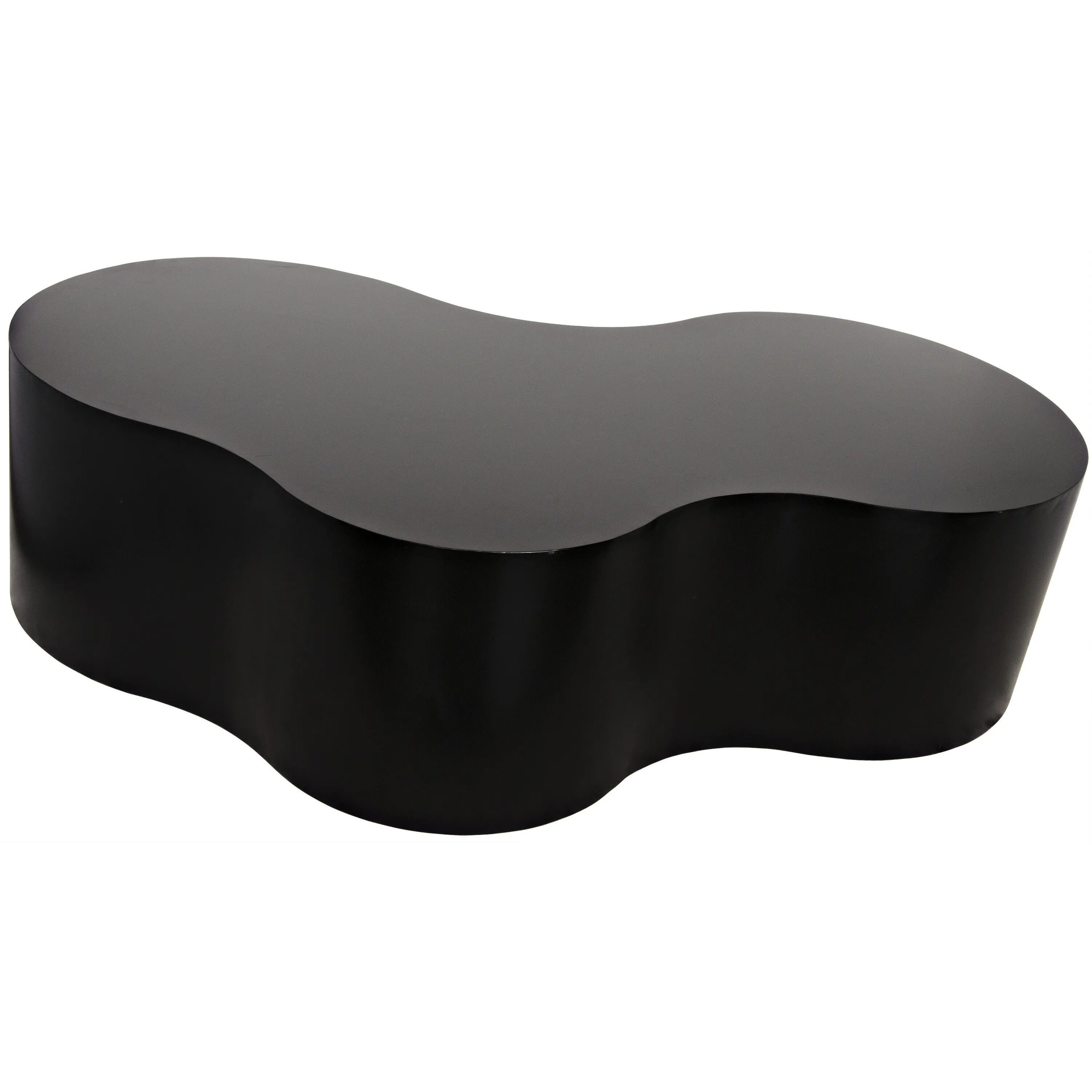 Island 68 X 43 inch Matte Black Coffee Table