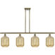 Ballston Preston Island Light Ceiling Light in Antique Brass, Mercury
